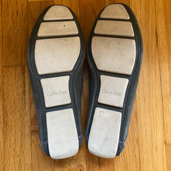 Calvin Klein Gray Suede Loafers - Picture 4 of 5